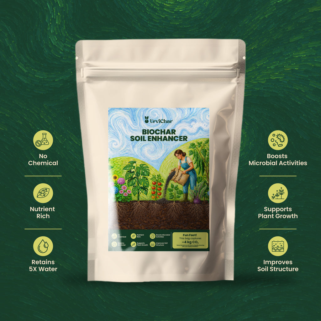 Urvichar™'s Biochar Soil Enhancer
