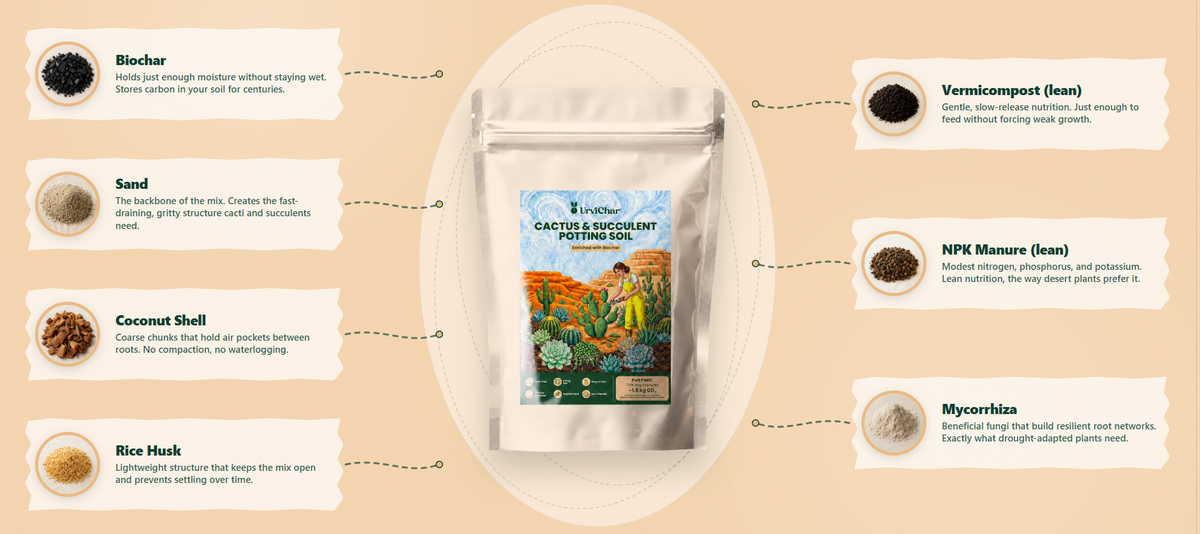 What's inside Cactus & Succulents Potting Soil
